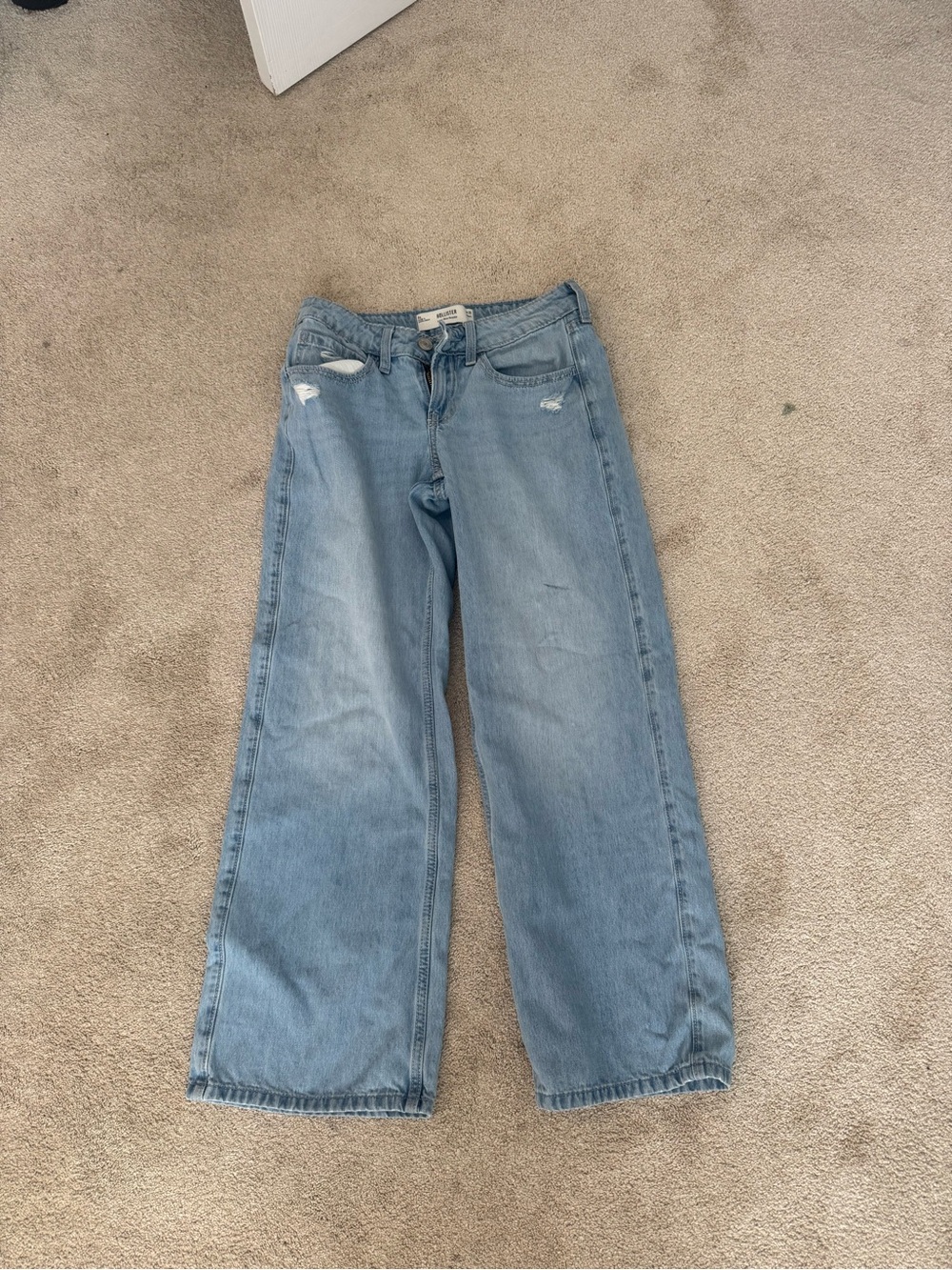 Hollister Light Blue Wide-Leg Jeans